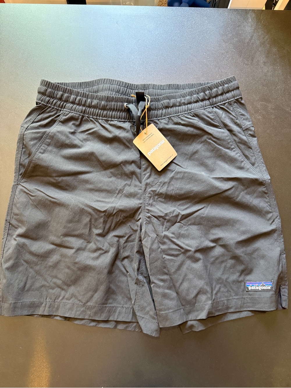 Patagonia Men’s Charcoal Elastic-Waist Hybrid Shorts
